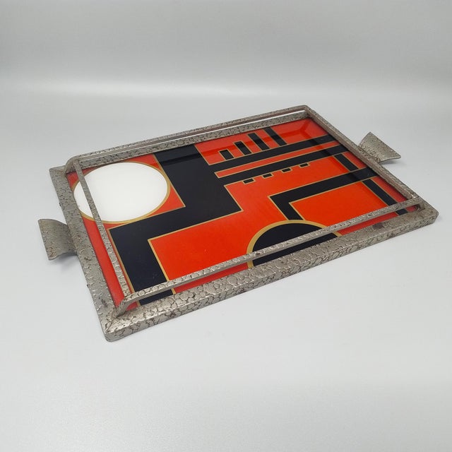 Art Deco Geometric Tray, France, 1930s For Sale - Image 3 of 9