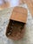 Vintage Large Woven Splint Wood Picnic Basket Double Swing Handle For Sale - Image 12 of 13