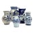 Vintage Blue & White Ceramic Pitcher Curation - Group of 5 For Sale