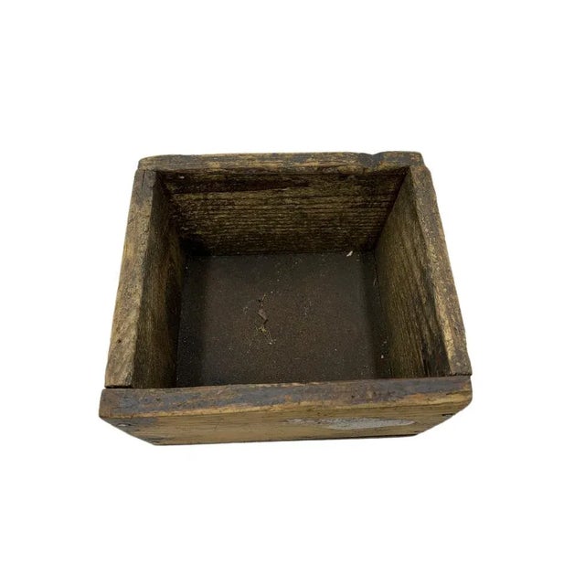 Mid 20th Century Antique Wooden Container For Sale - Image 5 of 5