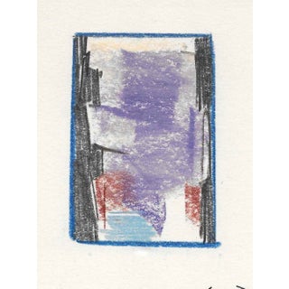 1995 Charles Dudley Sketchbook Title Page Pastel Drawing For Sale