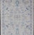 Early 21st Century Modern Oushak Rug With Soft Ivory Base and Delicate Sky Blue Floral 1'10 X 3'0 For Sale - Image 5 of 9