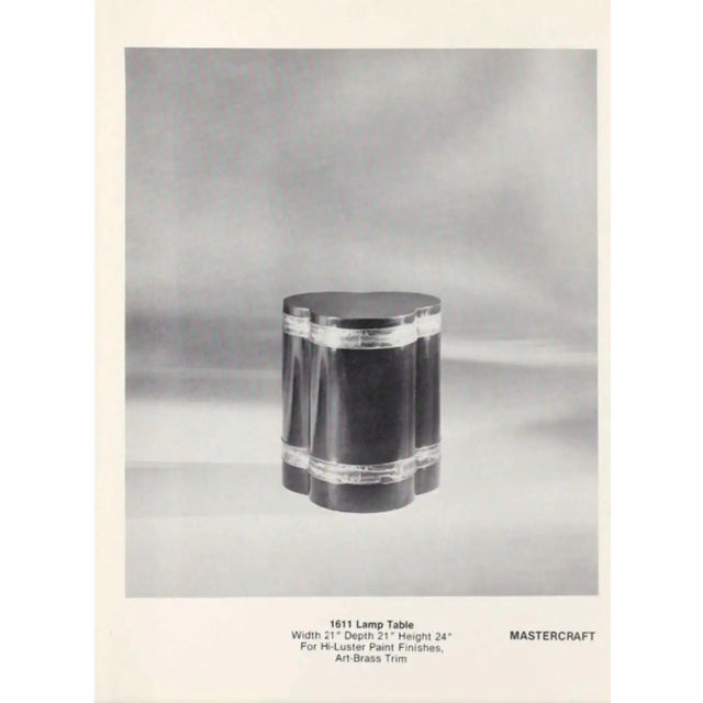 Bernard Rohne for Mastercraft Acid-Etched Brass Lamp Table or Side Table, 1970s For Sale - Image 18 of 18