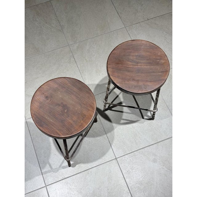 Set of Stools by Pierre Jeanneret, 1952 For Sale - Image 10 of 13