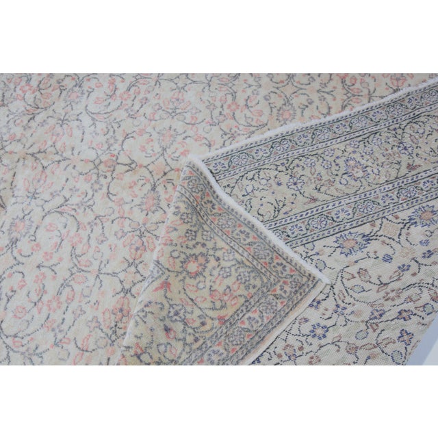 1940s Flower Design Kayseri Rug For Sale - Image 4 of 13