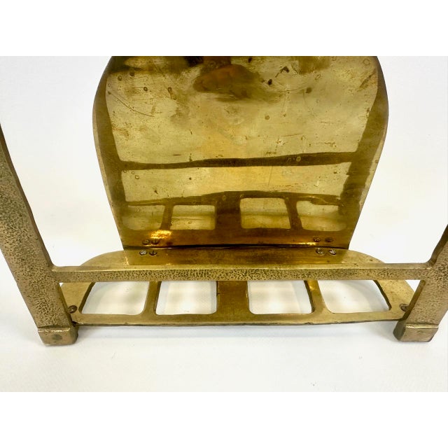 Art Deco Brass Magazine Rack, 1960s For Sale - Image 9 of 12