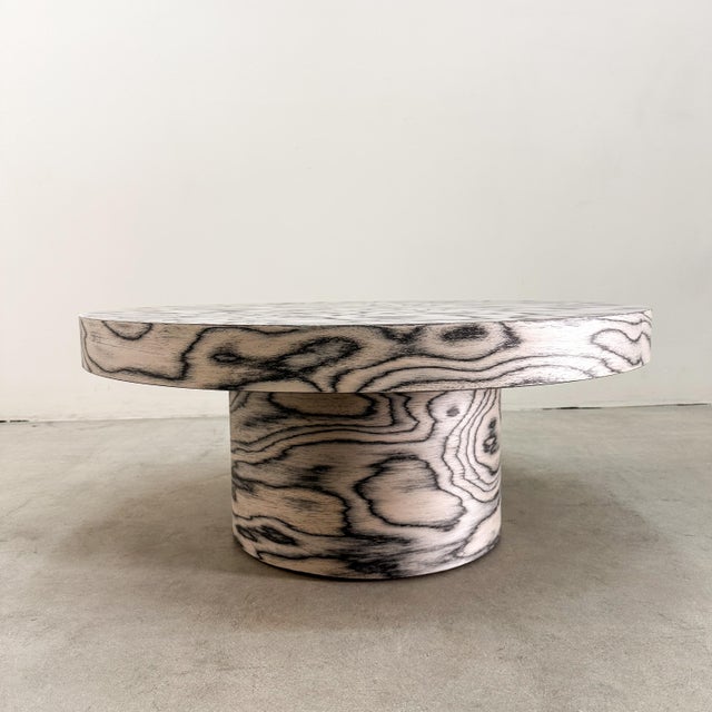 Postmodern Vintage 1980s Postmodern Round Coffee Table Memphis Milano For Sale - Image 3 of 10