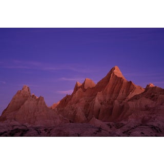 Badlands at Blue Hour, Original Landscape Photograph For Sale