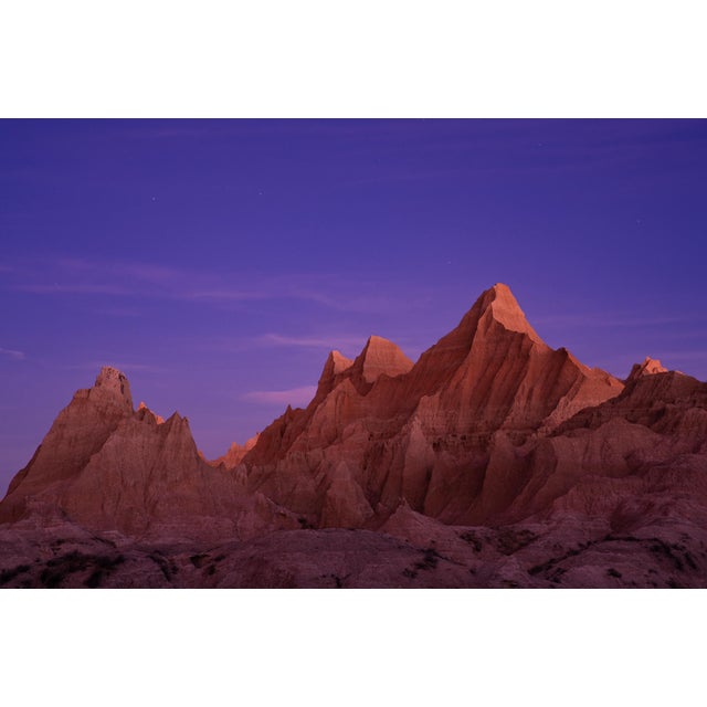 Badlands at Blue Hour, Original Landscape Photograph For Sale