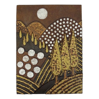 Large Ceramic Wall Panel by Dietmar Liedke for Karlsruher Majolika, 1970s For Sale