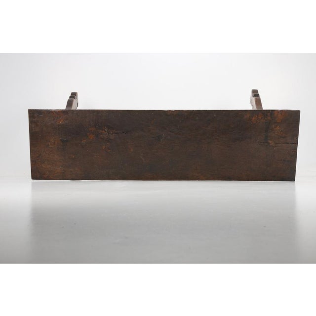 Wood Antique Baroque Oak Table, 1760 For Sale - Image 7 of 15