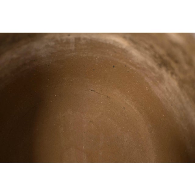 Vintage California Blue Glaze Planter Pot With Saucer by Gainey Ceramics For Sale - Image 12 of 12