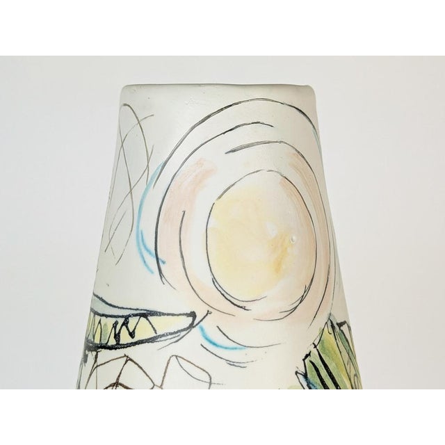 Large Decorative Vase with Hand-Painted Mariachi and Dancers Scene, 1950s-1960s For Sale - Image 10 of 17