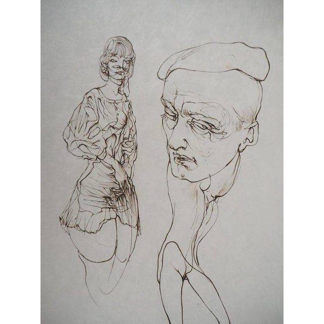 Hans Bellmer, Observateur et observée, 20th-Century, Original Engraving For Sale - Image 5 of 8