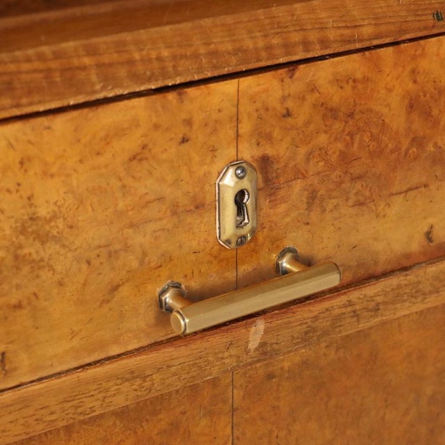 Wood Art Deco Desk in Walnut and Walnut Burl For Sale - Image 7 of 13