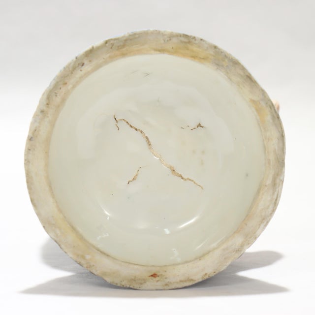 Antique Japanese Okimono Porcelain Figurine of Kintaro For Sale - Image 15 of 16