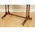 Vintage Flamed Hardwood Extendable Drop Leaf Side Table For Sale - Image 6 of 12