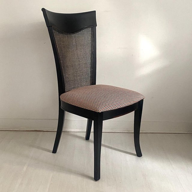 Vintage Wooden and Cane Chair, 1960s For Sale - Image 3 of 11
