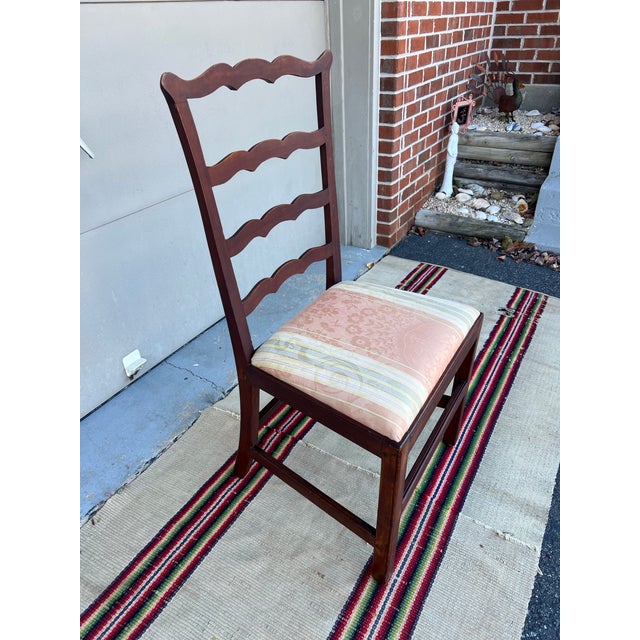 Farmhouse A Antique Cherry Chippendale Ribbon Back Side Chair, Massachusetts, Circa 1800 For Sale - Image 3 of 12
