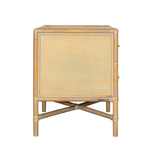 Not Yet Made - Made To Order Verona Two-Drawer Nightstand in Natural For Sale - Image 5 of 8