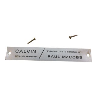 Paul McCobb Calvin Planner Group Dresser Label For Sale