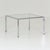 Mid-Century Modern Italian Bauhaus Square Coffee Table in Chrome and Glass, 1980s For Sale - Image 4 of 16