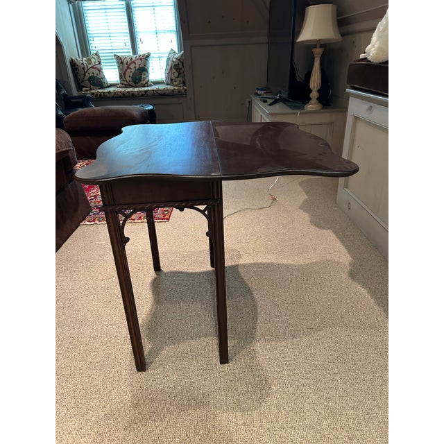 2000 - 2009 Small Dropleaf Game Table For Sale - Image 5 of 6