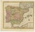 Antique map titled 'Nieuwe Kaart van Spanje en Portugal.' Attractive detailed map showing Spain and Portugal. Including...