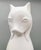 Mid 20th Century 18" Art Deco Style White Bisque Ceramic Cat – Monumental Figurine For Sale - Image 5 of 12