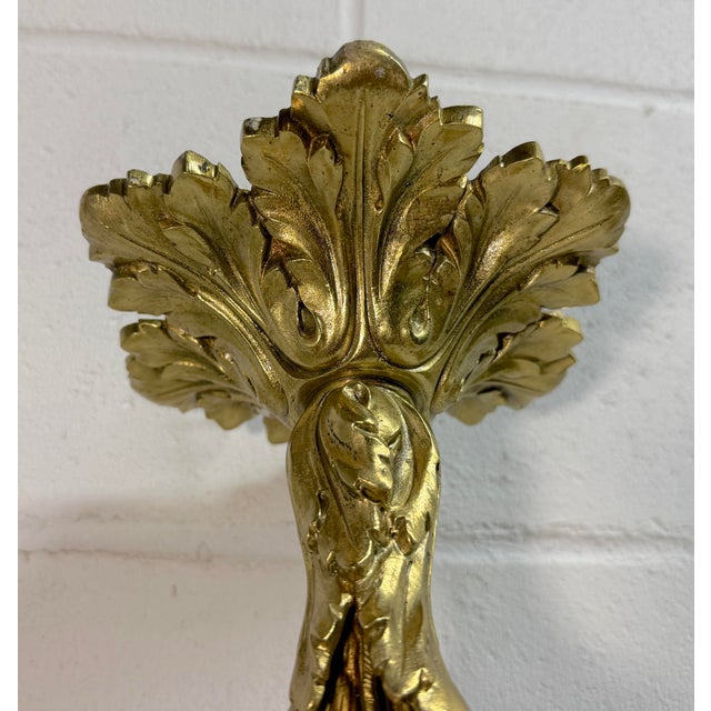 Antique Ornate Gilt Bronze Cherub Angel Putti Hanging Chandelier Fixture For Sale - Image 10 of 16