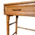 American of Martinsville Faux Bamboo & Cane Writing Desk Console Table MCM For Sale - Image 9 of 11