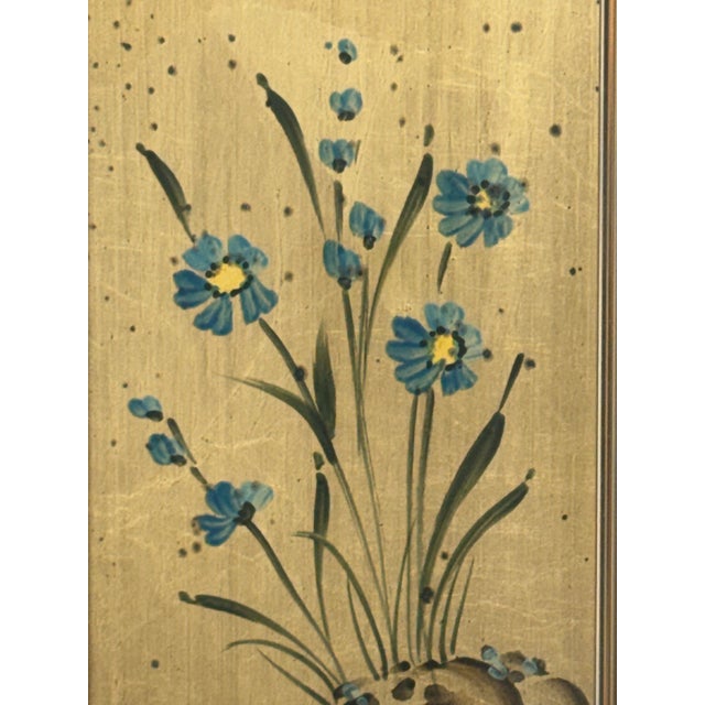 La Barge Circa 1983 Signed J. Beaukerna Eglomisé Wall Mirror For Sale - Image 9 of 12