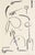 A 1962 ink painting by the American artist Walter Stomps (1929-2020). This abstract work depicts an animal-like figure...