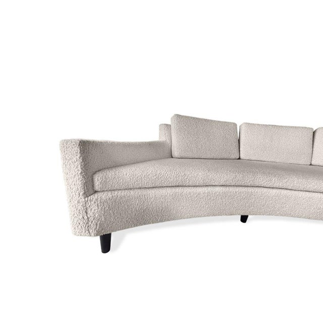 Vintage Harvey Probber Curved Crescent Sofa C1960s For Sale In San Diego - Image 6 of 9