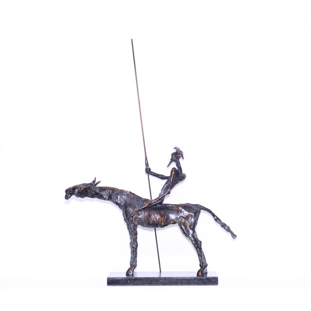 Don Quixote Bronze Sculpture by Gyunay Aliev For Sale - Image 6 of 6