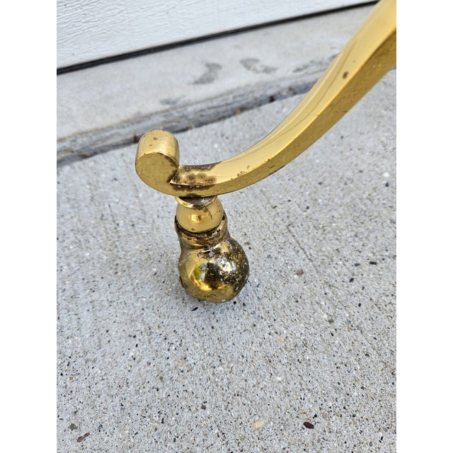 Italian Brass and Chrome Ram's Head Valet -in the Style of Maison Jansen For Sale - Image 15 of 16