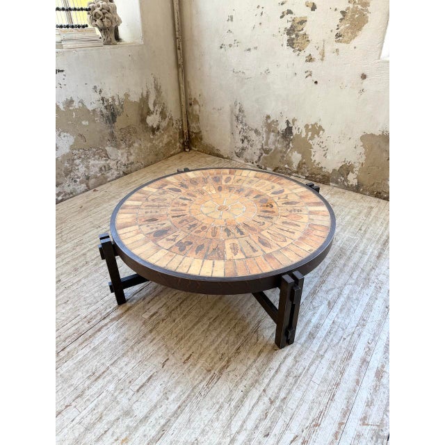 Round Herbarium Coffee Table by Roger Capron, 1950s For Sale - Image 18 of 18