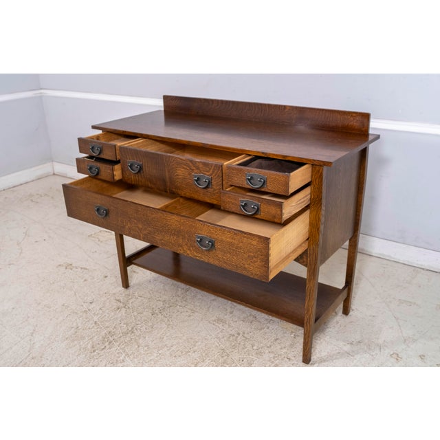 Arts & Crafts Stickley Mission Oak Arts & Crafts Sideboard For Sale - Image 3 of 18
