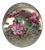 Vintage Pink Daisy Murano Blown Glass Paperweight For Sale