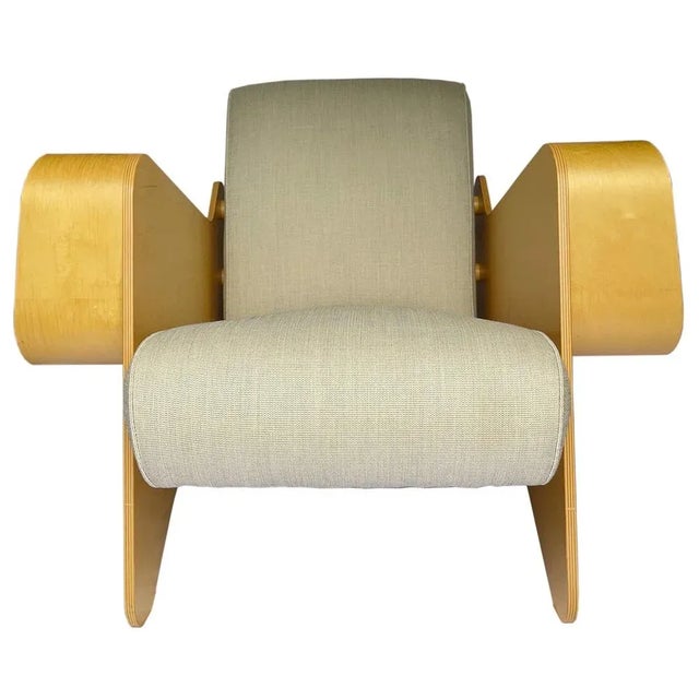 Modern Birch Lounge Chair by Marcel Breuer, 1990s For Sale - Image 3 of 8