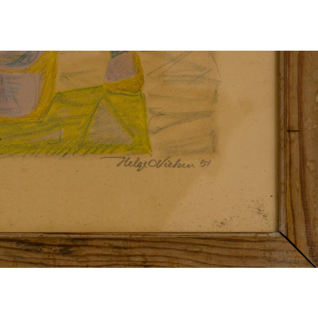 Paper Helge Nielsen, Large Danish Harbour Workers 127/260, 1951, Lithograph For Sale - Image 7 of 12