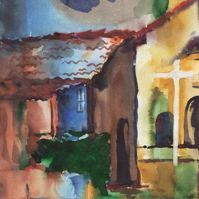 'Mission San Juan Bautista' by Muriel Backman For Sale In Monterey, CA - Image 6 of 11