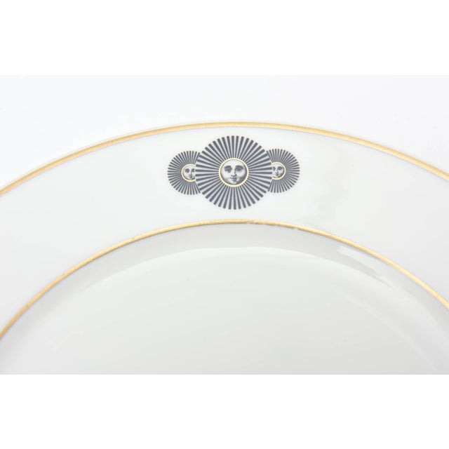 Vintage Porcelain Fornasetti/Rosenthal Medusa Desert or Salad Plates, Set of 4 For Sale In Miami - Image 6 of 8