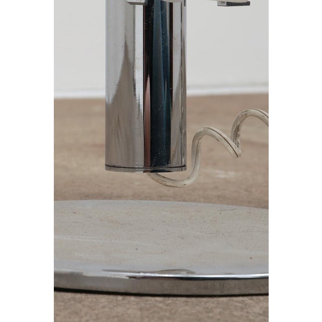 Italian Table Lamp in Chrome with Glass, 1960s For Sale - Image 9 of 16