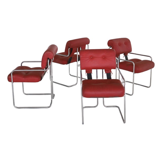 Guido Faleschini “Tucroma” Dining Chairs, Set of Four For Sale