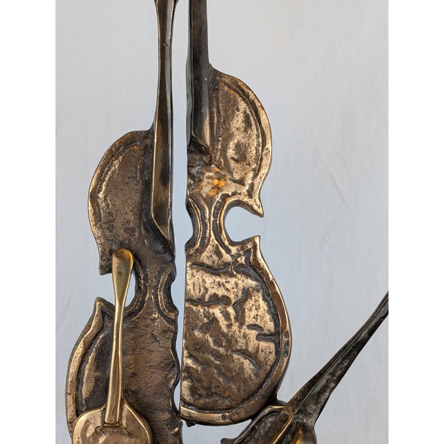 Yves Lohé, The Great Violins, 1970s, Bronze For Sale - Image 10 of 12