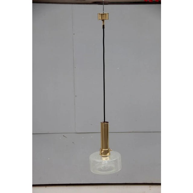 Brass and Murano Glass Pendant Lamp, 1970s For Sale - Image 13 of 13
