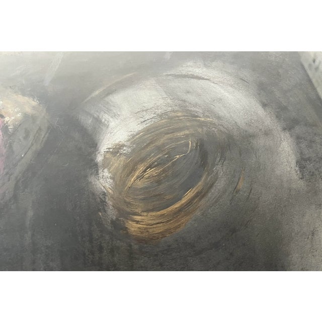 Paper Large Vintage Abstract Organic Mid Century Work For Sale - Image 7 of 13