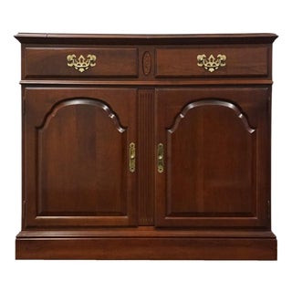 Ethan Allen Georgian Court Solid Cherry Traditional Style 59" Flip-Top Server Buffet 11-6345 For Sale