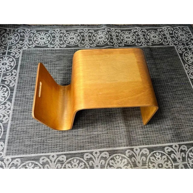 Late 20th Century Mid Century Modern Molded Plywood End Table With Magazine Rack For Sale In Washington DC - Image 6 of 9